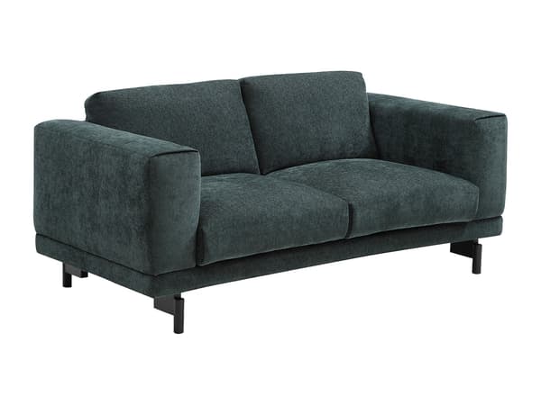 Vente-unique - 2-sits soffa i grön chenille-tyg DEMBOLA
