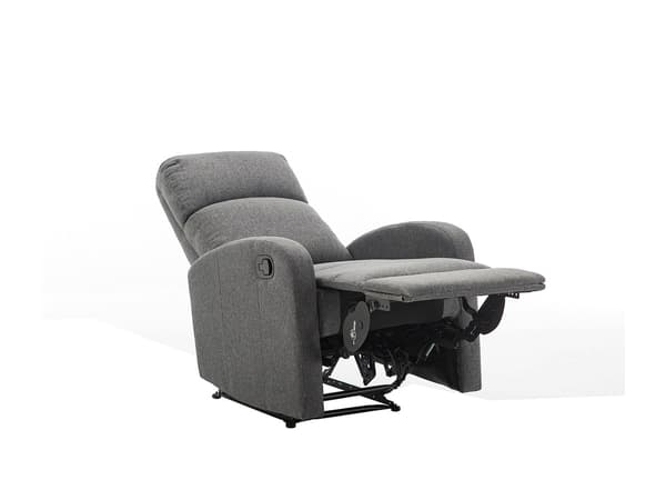 Vente-unique - Reclinerfåtölj i tyg ISAO - Mörkgrå