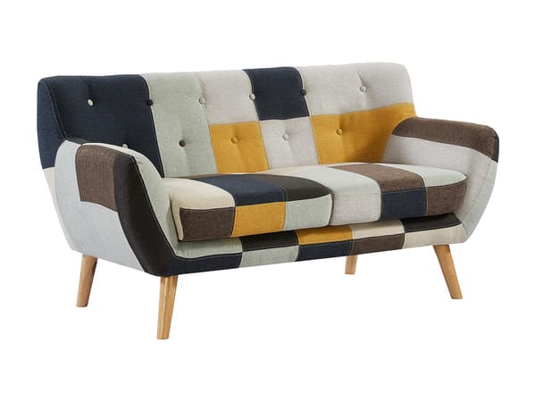 Vente-unique - SERTI II 2-sitssoffa i patchworktyg