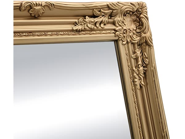 Vente-unique - Golvspegel i gulfärgad eukalyptusträ 50 × 170 cm HONORE