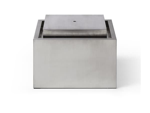 Vente-unique - Utomhusfontän i rostfritt stål - H.34 cm - Silverfärgad - TILAPIA