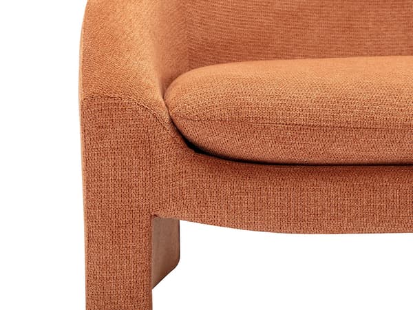 Vente-unique - OSSANA 2-sitssoffa i terrakottatyg