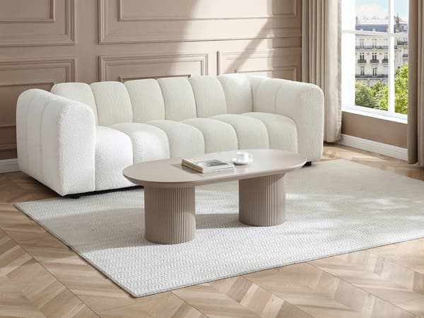 Vente-unique - Soffbord i MDF - Taupe - LORIMILA