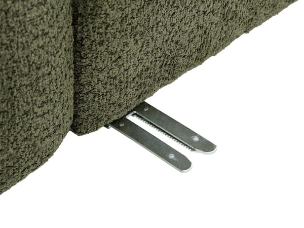 Vente-unique - Modulsoffa 5 platser i grön Bouclétyg DANEPI