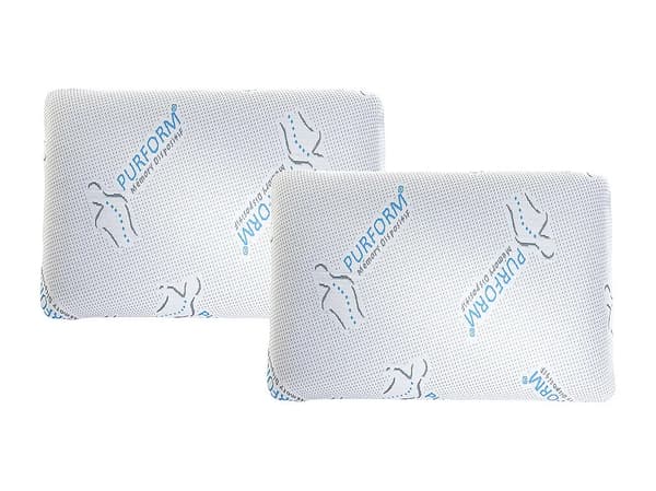 Vente-unique - Set med 2 memoryskumkuddar 60 × 40 cm PURFORM från SIRONA