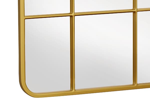 Vente-unique - Metallfönsterspegel guldfärgad  60 x 140 cm SCIARA