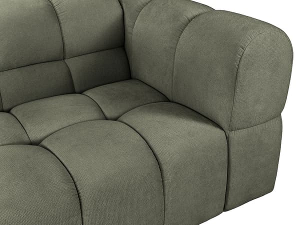 Vente-unique - Soffa 3 platser i texturerat tyg - Khaki RIMALO