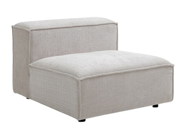 Vente-unique - Modulär öppen hörnsoffa i beige chenilletyg RUZOLO