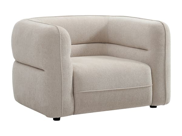 Vente-unique - TALIENA fåtölj i beige chenilletyg