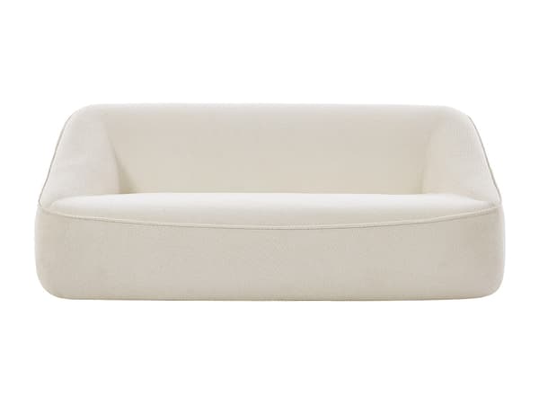 Vente-unique - 3-sitssoffa i texturerat beige tyg KIREBA
