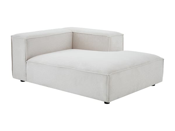 Vente-unique - Modulär öppen hörnsoffa i beige manchester RUZOLO