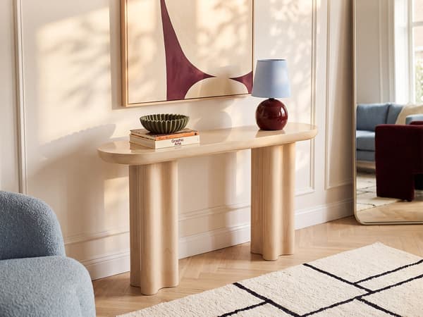 Vente-unique - Konsol i MDF - Beige lackerad - LESONA