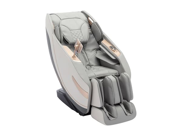 Vente-unique - Massagestol i konstläder - Zero Gravity-system - Grå - MOWATA