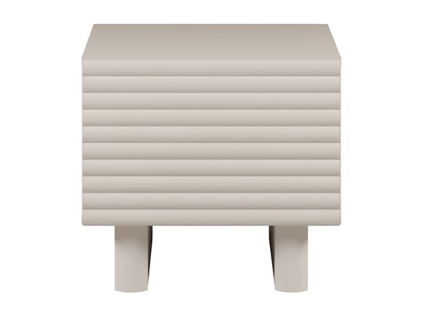 Vente-unique - Set med 2 sängbord med 1 dörr - MDF - Beige - LUDIMA