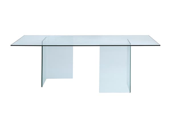 Vente-unique - Matbord COLEDON - 8 personer - Härdat glas