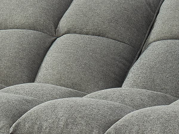 Vente-unique - LOELINE 3-sits klick-klack bäddsoffa i ljunggrått tyg