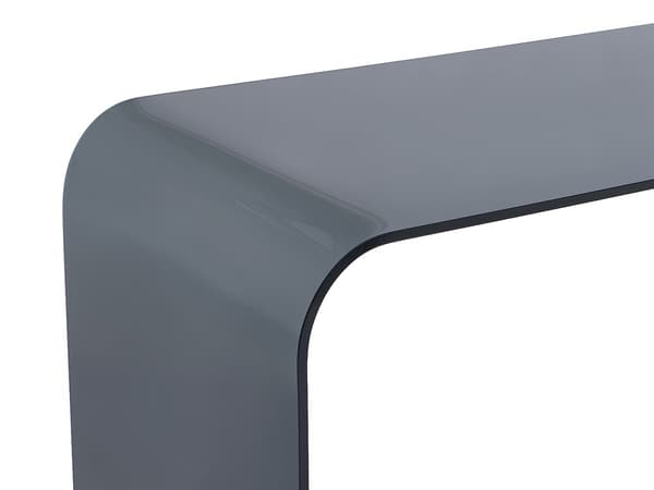 Vente-unique - Skrivbord - Härdat glas - Antracit - KARDEMO