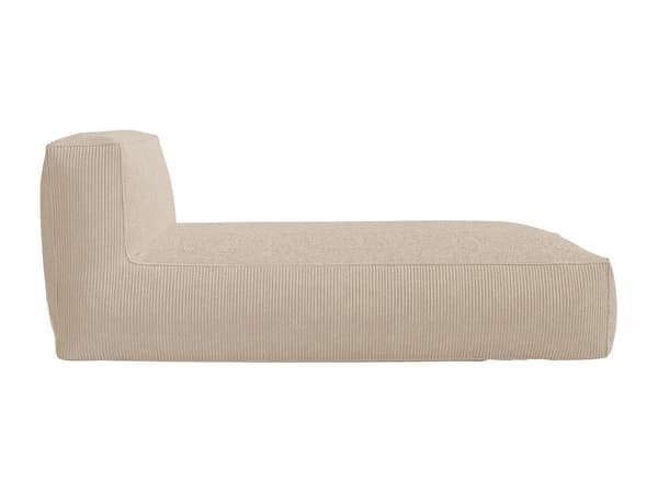 Vente-unique - Beige manchesoffa i manchestersammet NOUMARA