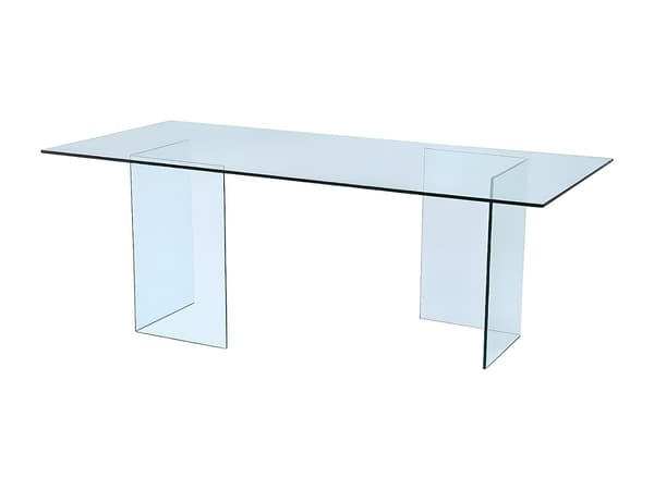 Vente-unique - Matbord COLEDON - 8 personer - Härdat glas