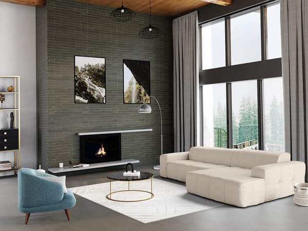 Vente-unique - Golvlampa OMBRAGE 4812154
