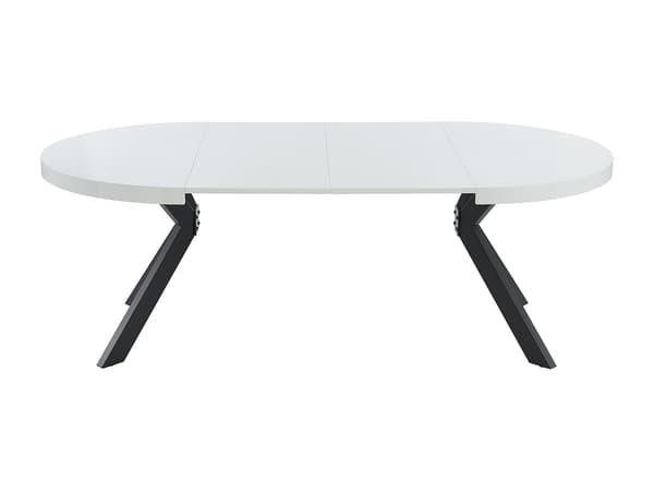 Vente-unique - KOMONI bordsset + 4 MORONI stolar - Vit lack och terrakotta