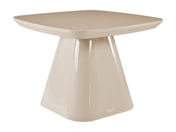 Vente-unique - Sidobord i MDF - Lackad taupe - NATAZA