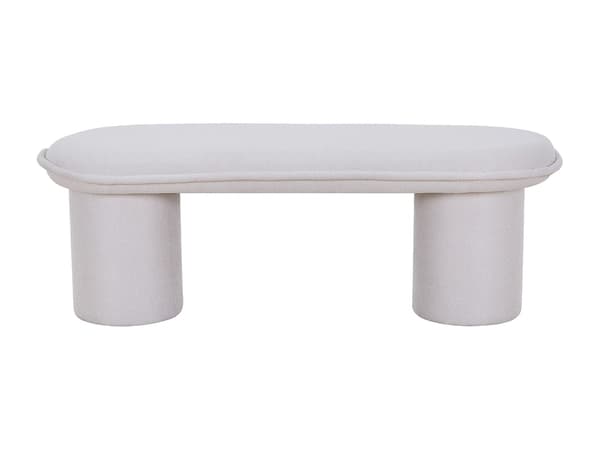 Vente-unique - Tygbänk – Beige - ELAMIU