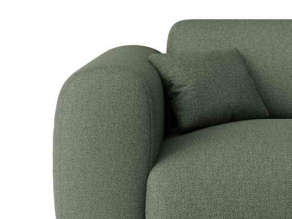 Vente-unique - Stor hörnsoffa högerställd i grön mönstrad  Maison Céphy från POGNI