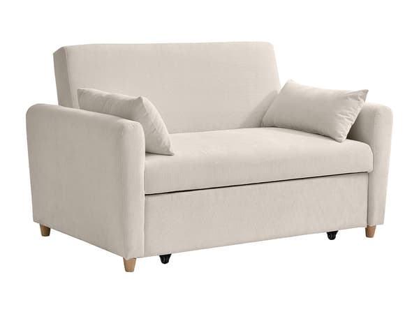 Vente-unique - 2-sits bäddsoffa i beige manchester AYLA