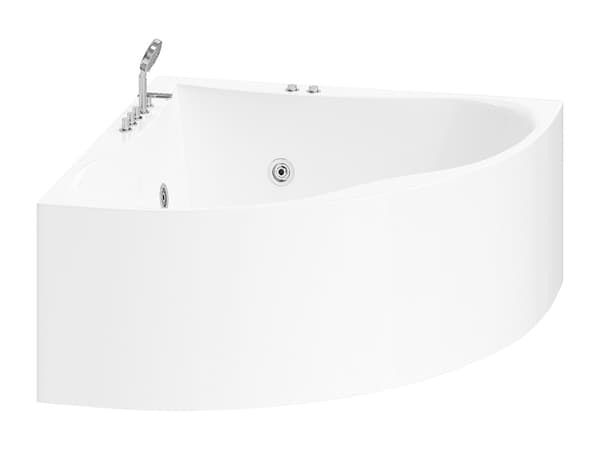 Vente-unique - Hörnbubbelbadkar AGYNESS - 263L - 135*135*57 cm