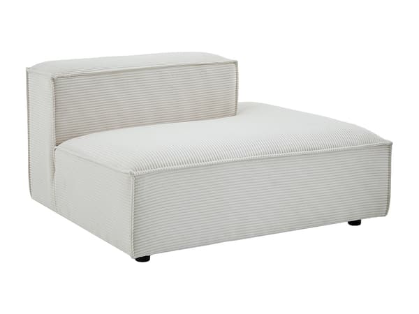 Vente-unique - Högervänd schäslong i beige manchester RUZOLO
