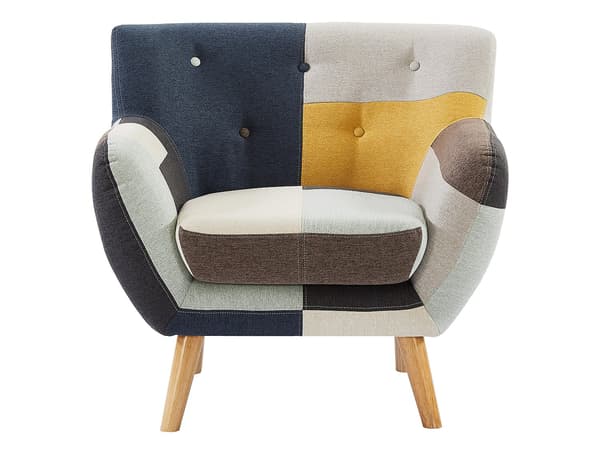 Vente-unique - SERTI II fåtölj i patchworktyg