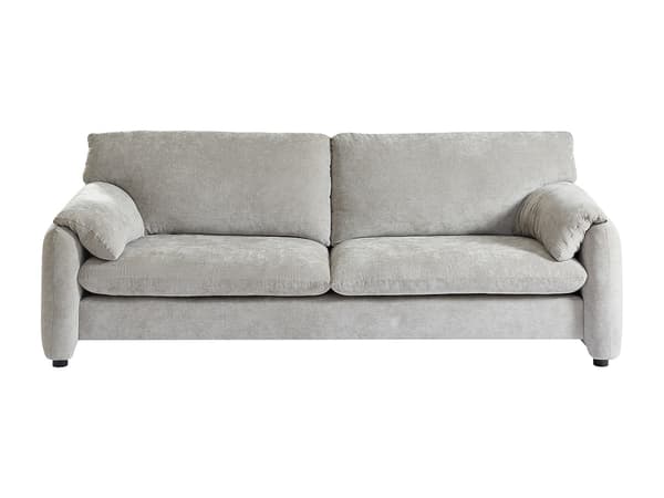 Vente-unique - 3-sits soffa i grått tyg OPRALIO