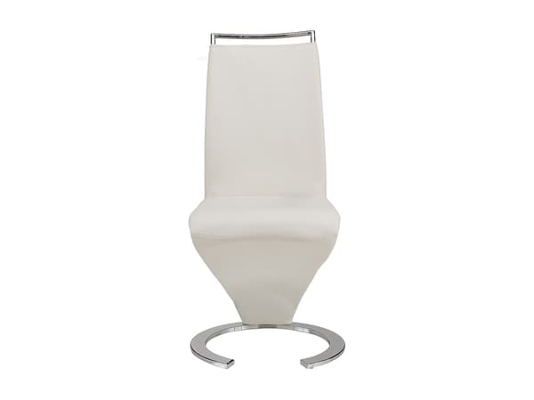 Vente-unique - Set med 6 stolar TWIZY - Vit läderimitation