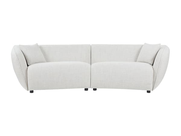 Vente-unique - 4-sits soffa i melerad beige tyg LUCAMO
