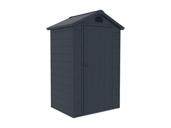 Vente-unique - Redskapsbod i plastkomposit, antracitgrå 1,39 m² - CESIO
