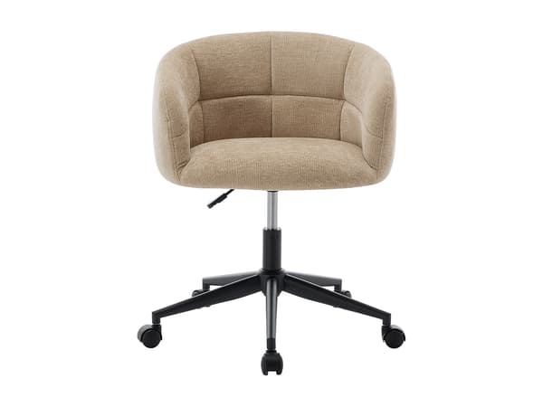 Vente-unique - Kontorsstol - Texturerat tyg - Beige - NOMITIO