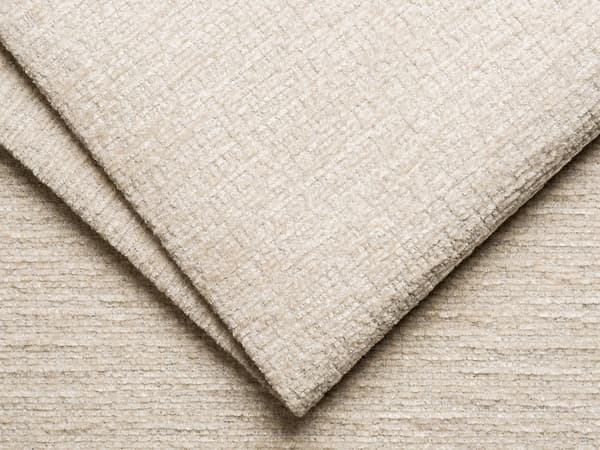 Vente-unique - Fåtölj i beige chenilletyg LELACO