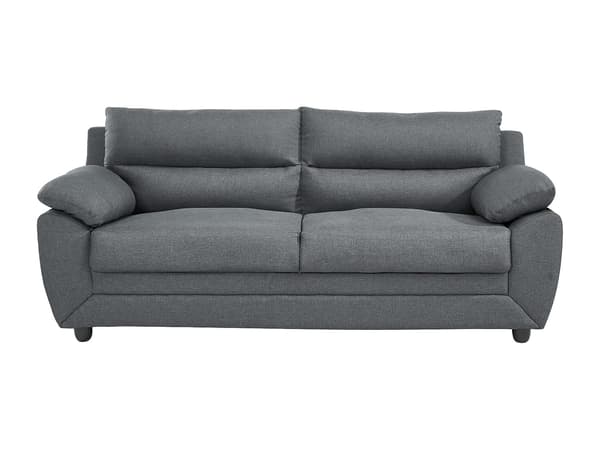 Vente-unique - 3-sits och 2-sitssoffor i mörkgrått tyg MANOA