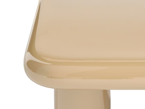 Vente-unique - Soffbord i MDF - Lackerad beige - TAMISDA