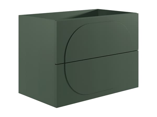 Vente-unique - Väggmonterad badrumsmöbel - Grön - 80 cm - VUTOMA