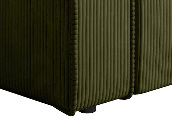 Vente-unique - Fåtölj i khaki manchester AMELIA