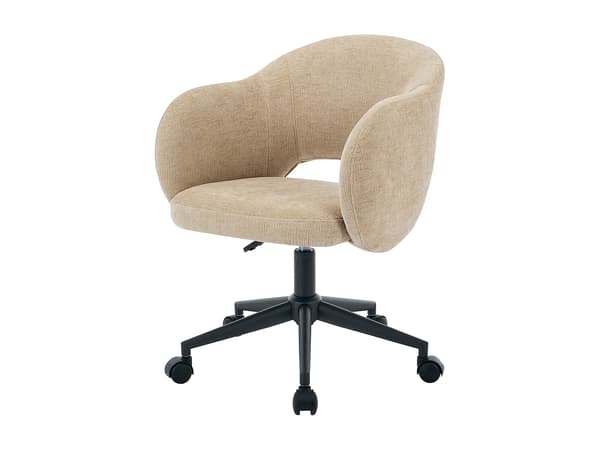 Vente-unique - Kontorsstol - Texturerat tyg - Beige - ACACILIO