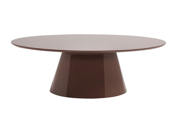 Vente-unique - Soffbord i MDF - Lackad brun - ANTELADA