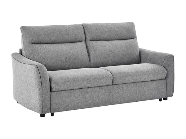 Vente-unique - Bäddsoffa express 3-sits i grått tyg SOVANIA