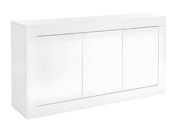 Vente-unique - Skänk COMETE - 3 dörrar - Vitlackerad