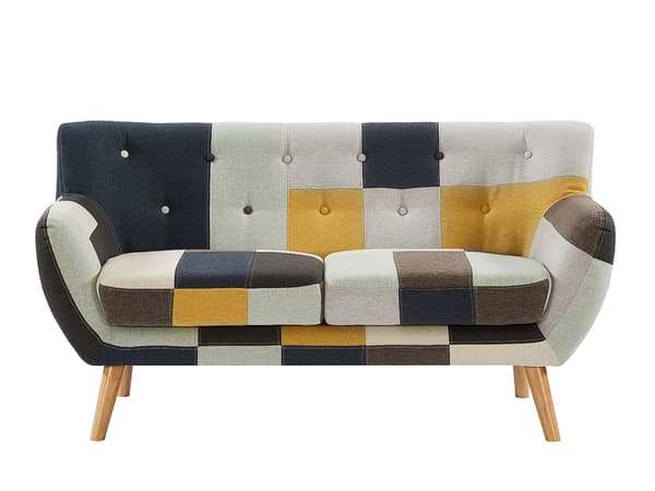 Vente-unique - SERTI II 2-sitssoffa i patchworktyg