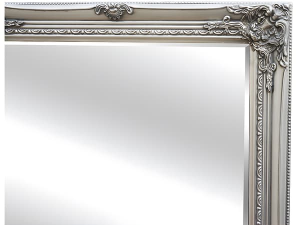 Vente-unique - Spegel med ram i eukalyptus trä - B. 60 x H. 140 cm - Silver - ELVIRE
