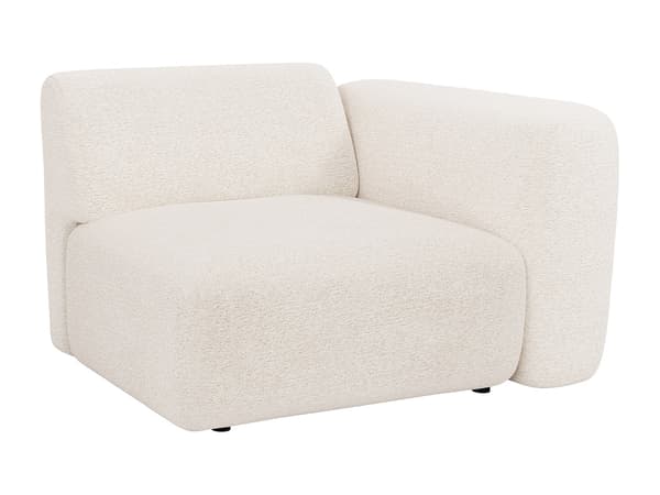 Vente-unique - 3-sits modulsoffa i vitt bouclétyg från Maison Céphy POGNI