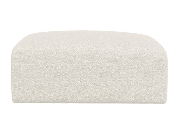 Vente-unique - POGNI puff i vit bouclétyg från Maison Céphy